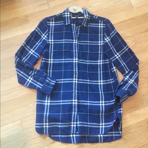 Madewell xs plaid flannel shirt worn once